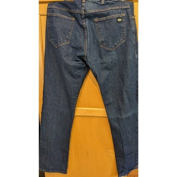 Key Jeans Mens 34x34 Straight Dark wash Worn‎ Once 100% Cotton - Picture 2 of 4